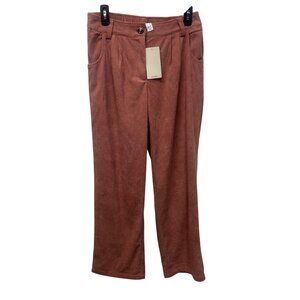 NWT halara High-Waisted Corduroy Pants In Dusty Rose - Medium Fit